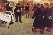 Henri Evenepoel Veterans-s Festival oil painting